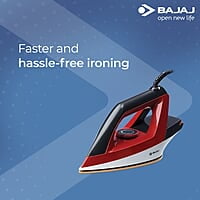 Bajaj Splendora 1100 Watts Dry Iron, Red & Black