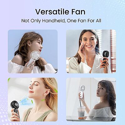 Stay refreshed anywhere with the Portronics DualBreeze Mini Fan. Portable, lightweight, and rechargeable, it offers adjustable speeds for comfort.