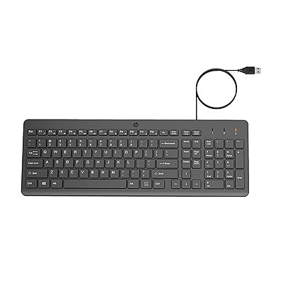 Open Box HP 150 Wired USB Desktop Keyboard (Black) Open Box HP 150 Wired USB Desktop Keyboard (Black)