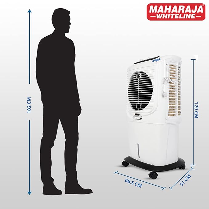 Maharaja White line Glacio Prime 65, Desert Air Cooler 65 Liter, Wood Wool Pads