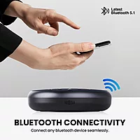 Portronics POR 1386 Talk One Bluetooth Conference Speaker – BT 5.3  3 NC Mics  360° Coverage  Black7