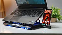 Techie 5-Fan Laptop Cooling Pad – Adjustable Speed & Sturdy Stand