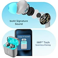 boAt Airdopes 141 Bluetooth Truly Wireless in Ear Ear Buds w/ 45H Playtime,Low Latency Mode for Gaming, ENx Tech, IWP, IPX4 Water Resistance, Smooth Touch Controls
