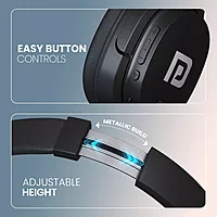 Portronics Muffs M4 Headphones – 40H Battery Life, Deep Bass, Type-C Charging, Comfortable Fit, Wireless Connectivity, Built-in Mic, Perfect for Music and Calls, Lightweight Design, Stylish Look.