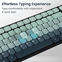 Portronics Key11 Green Combo | BT 5.3, USB, Type-C, Silent Keys, Ergonomic Design, Long Battery Life, Multi-Device Connectivity, Ideal for Home & Office, Sleek and Stylish Finish.