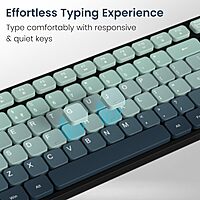 Portronics Key11 Green Combo | BT 5.3, USB, Type-C, Silent Keys, Ergonomic Design, Long Battery Life, Multi-Device Connectivity, Ideal for Home & Office, Sleek and Stylish Finish.