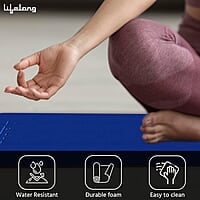 Lifelong Dual Color TPE Material Yoga Mat for Women & Men 6mm Anti-Slip Yoga Mat for Gym Workout Exercise Mat