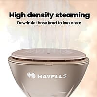 Havells Elegance Hand Held Garment Steamer 1200 Watts - Ergonomic Design,150Ml Tank Capacity