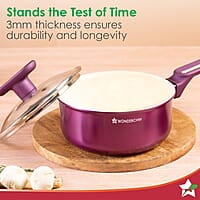 Wonderchef Bellagio Sauce Pan  16 cm  1.4 L  Non-Stick Ceramic Coating