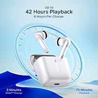 boAt Airdopes 141 Bluetooth Truly Wireless in Ear Ear Buds w/ 45H Playtime,Low Latency Mode for Gaming, ENx Tech, IWP, IPX4 Water Resistance, Smooth Touch Controls