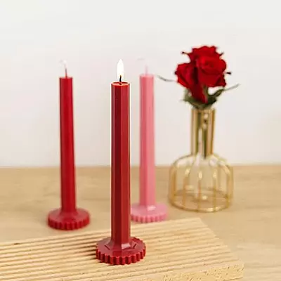 Polycarbonate Candle 3D Long Taper