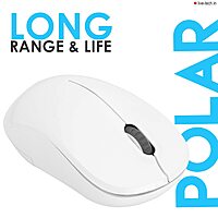 Live Tech Polar 2.4GHz Wireless Mouse – 1600 DPI | DURACELL 1xAA Battery | USB Plug & Play – 1600 DPI | DURACELL 1xAA Battery | USB Plug & Play