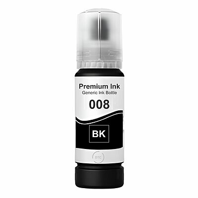 008 Ink for Epson L6460, L6490, L15150, L15160, L15180, L6570, L6580, M15140, M15180 (Black)
