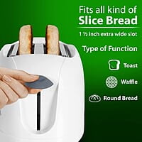 AGARO Venus 750W, Two Slice Toaster with 6 Toasting Levels