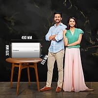 Crompton Versa Horizontal RHS 10L Storage Water Heater (Geyser) with Rust Proof Plastic body and Superior Glassline Coating