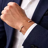 Pure Copper Kada Bracelet for Men & Women | Open Adjustable Copper Bangle | Plain Minimal Ayurvedic Kada