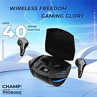 Lapcare Champ Series ProBuds LBTB‑234 True Wireless Earbuds | Bluetooth TWS with 40 hr Battery Life, 13 mm Drivers, ENC Mic, Touch Controls & USB‑C Fast Charging