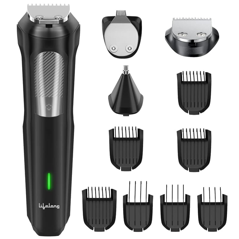 Lifelong Grooming Kit for Men, 13-in-1 Trimmer for Men All in One 90 Mins Runtime, Rechargeable