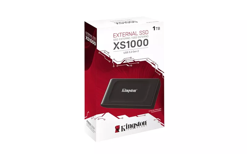 Kingston XS1000 1TB External SSD – USB 3.2 Gen 2 | Up to 1050MB/s | Portable Drive