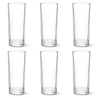 Treo by Milton Embassy Cool Glass Tumbler, Set of 6, 290 ml Each, Transparent |Serve Juices | Cold Drinks | Water | Cocktails | Mixed Drinks