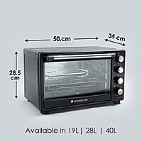 Wonderchef Oven Toaster Griller-28 litres Multi-Stage Heat Selection Bake, Grill, Roast