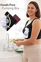 Hands Free Pumping Bra, Adjustable Breast-Pumps Holding for New Moms, Pumping Bra for All Breast Pumps