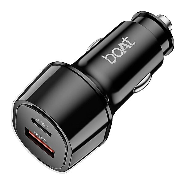 boAt 55W Fast Car Charger (Carbon Black)