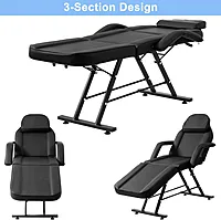 manual derma chair black