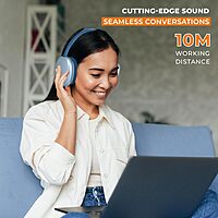 EERS Wireless Bluetooth Headphone – Up to 30 Hours Playtime | Metallic Grey