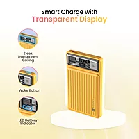 POR 1995 Luxcell Mini 10K Power Bank – 10000mAh | 22.5W PD Input & Output | Mach USB | Yellow