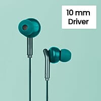 Zebronics Zeb-Bro in Ear Wired Earphones with Mic, 3.5mm Audio Jack, 10mm Drivers, Phone/Tablet Compatible