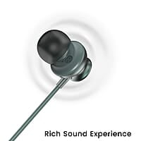 Ambrane Stringz 38 Wired Earphones with Mic, Powerful HD Sound with High Bass, Tangle Free Cable, Comfort in-Ear Fit, 3.5mm