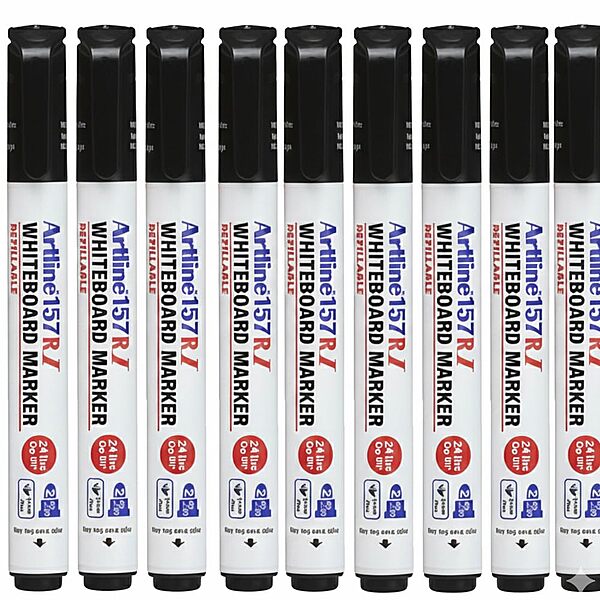 Whiteboard Marker EK-157RI Black – Pack of 10 Whiteboard Marker EK-157RI Black – Pack of 10