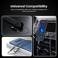 Portronics iKonnect C Plus USB-C to 3.5mm AUX Cable 1m – Braided Audio Cable