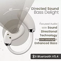 Portronics Twins 31 – OWS Earbuds, 24H Playtime, Beige. Enjoy seamless connectivity, rich sound quality, and a comfortable fit for all-day listening. Perfect for music lovers on the go!