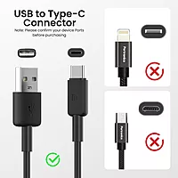POR 2118 Konnect Link CL – 3A Type-C to Lightning PVC Cable | 1M | Black | 06 Months Warranty