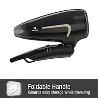 Havells 1600W Unisex Foldable Hair Dryer 3 Heat Settings (Hot/Warm/Cold)