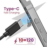 Portronics Harmonics Z9 – Neckband, 40H Playtime, Silver, Bluetooth 5.0, IPX4 Water Resistant, Deep Bass, Comfortable Fit, Quick Charge, Ideal for Sports and Daily Use, Lightweight Design.