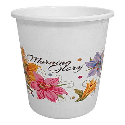 Open Dustbin Round- 5 Litre (White)