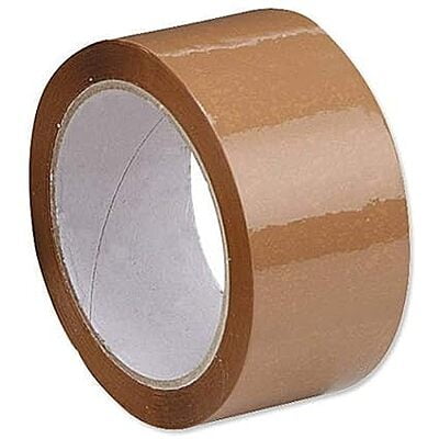 Wonder Cello Brown Tape 2'' inch Width x 65 Meter Length - PACK of 2