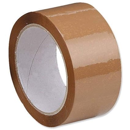 Wonder Cello Brown Tape 2'' inch Width x 65 Meter Length - PACK of 2