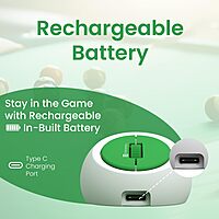 Portronics ToadPlay Billiard Mini Wireless Mouse – Dual Mode BT & 2.4GHz| Green | 1 Year Warranty