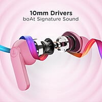 boAt Airdopes 121 PRO Truly Wireless in Ear Ear Buds w/Quad Mic ENx, Low Latency Mode for Gaming, 50H Playtime, IWP, IPX4, Battery Indicator Screen