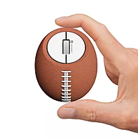 Portronics ToadPlay Rugby Mini Wireless Mouse – Dual Mode BT & 2.4GHz| Brown | 1 Year Warranty