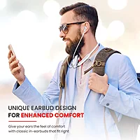 Portronics Harmonics Z5 – Bluetooth Headset, 33Hrs Playtime, Crisp Sound, Comfortable Fit, Sleek Design, Ideal for Music & Calls, Easy Controls, Lightweight, Perfect for Daily Use, White Color.