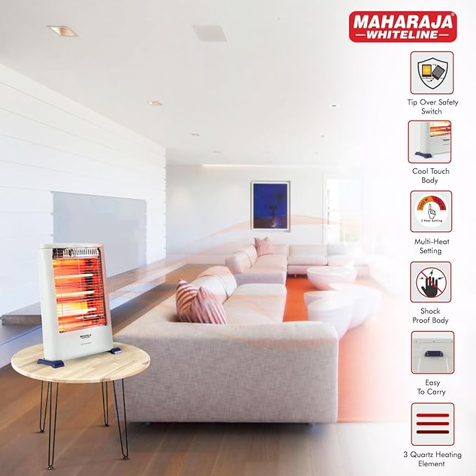 Maharaja White line Lava Quartz  Room Heater