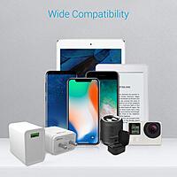 Portronics 1104 Adapto ONE Charger – 3A Quick Charger | Single USB Port | Type-C Cable | White