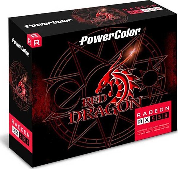 PowerColor RX 550 2GB GDDR5 Low Profile Graphics Card – HDMI & DVI | OEM