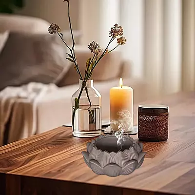 Silicon Mold Candle Concrete Holder Lotus Shape Jar Silicon Mold Candle Concrete Holder Lotus Shape Jar