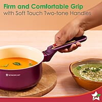 Wonderchef Bellagio Sauce Pan  16 cm  1.4 L  Non-Stick Ceramic Coating